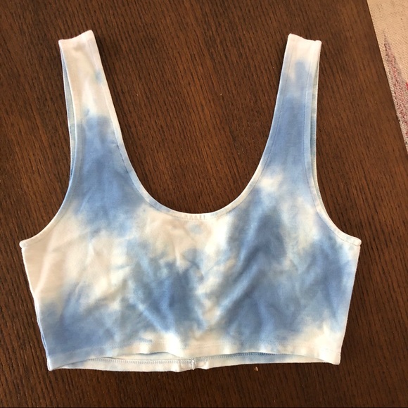 TOPSHOP lace up tie dyed crop top festival fashion - Picture 5 of 8